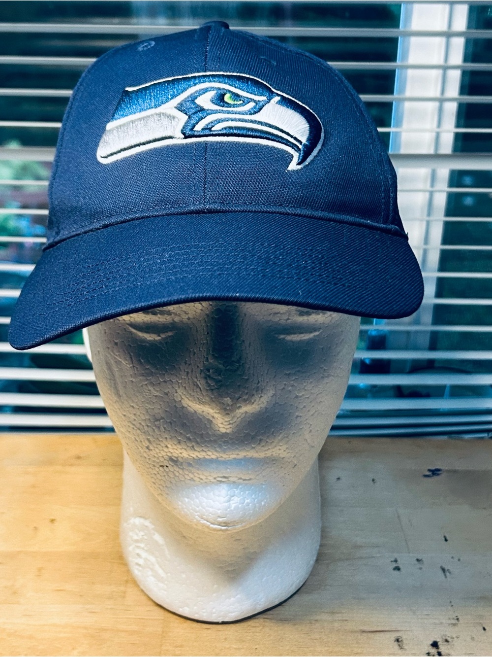 Seattle Seahawks Football Hat Cap 47 Bridgestone Golf Navy Canvas Hook & Loop